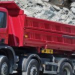 Dump truck at a quarry